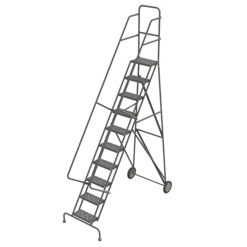 &eacute;chelles roulantes, 10 marches, Stri&eacute;, Hauteur 106" Maritime Industrial Rubber