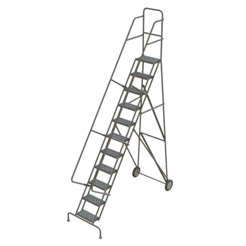 &eacute;chelles roulantes, 11 marches, Stri&eacute;, Hauteur 116" Maritime Industrial Rubber
