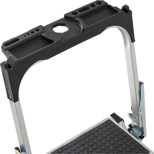 &eacute;chelle escabeau avec roues pivotantes, 4 marches, 44,25" x 22,13" x Hauteur 59" Maritime Industrial Rubber