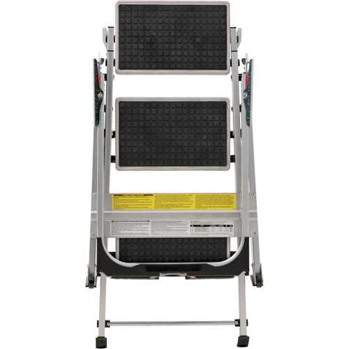 &eacute;chelle escabeau avec roues pivotantes, 3 marches, 34" x 22" x Hauteur 50,75" Maritime Industrial Rubber