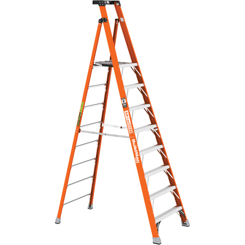 Safespace Platform Step Ladder, 8', 300 lbs. Cap. Maritime Industrial Rubber