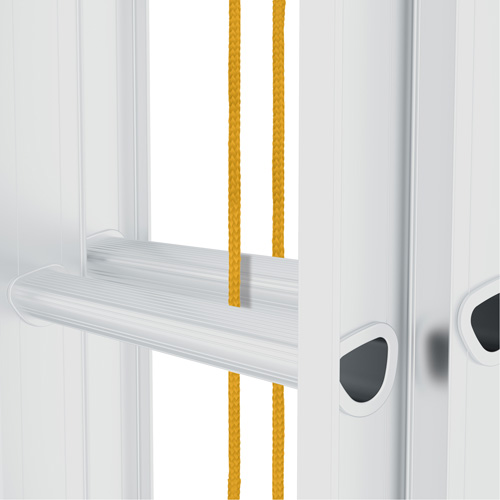 &eacute;chelle coulissante Jobsite Series, Cap 225 lb, 24' h, Calibre 2 Maritime Industrial Rubber