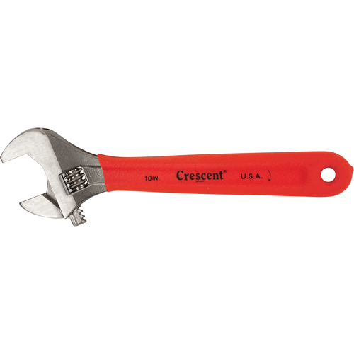 Cl&eacute;s &agrave; molette Crescent, 4" lo, la max. 1/2", Chrome Maritime Industrial Rubber