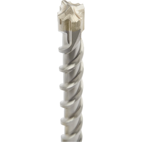 MX4 4-Cutter SDS-Plus Rotary Hammer Drill Bit, 1-1/8", SDS-Plus Shank, Carbide Maritime Industrial Rubber