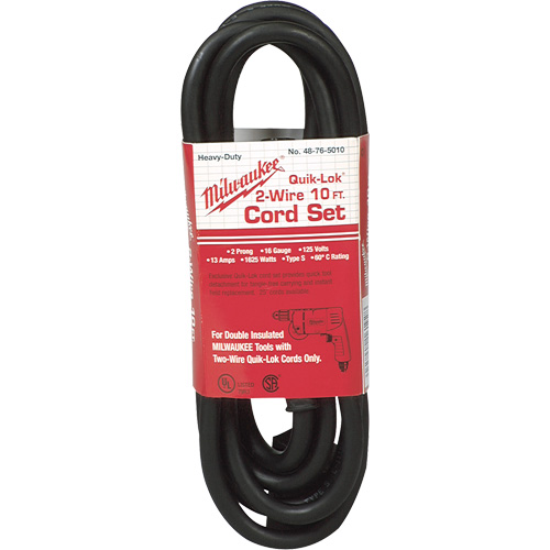 2-Wire Quik-Lok&reg; Cord Maritime Industrial Rubber