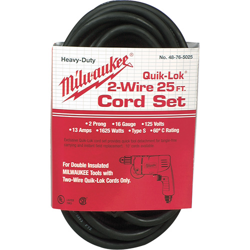 2-Wire Quik-Lok&reg; Cord Maritime Industrial Rubber