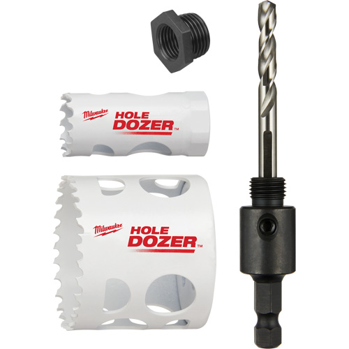 Hole Dozer Door Lock Hole Saw Kit, 4 Pieces Maritime Industrial Rubber