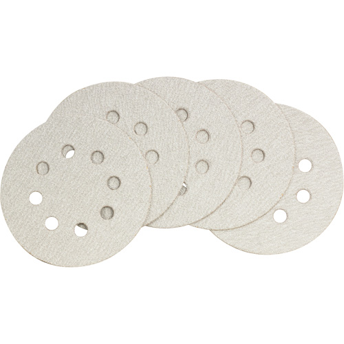 Random Orbit Sander Abrasive Sandpaper - 50-Pack, 5" Dia., 60 Grit Maritime Industrial Rubber