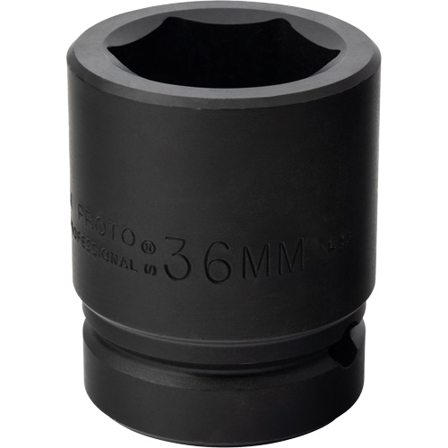 Socket, Impact, 36 mm, 1" Drive, 6 Points Maritime Industrial Rubber