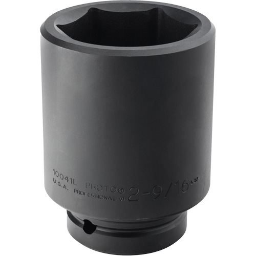 Socket, Impact, 2-9/16", 1" Drive, 6 Points, Deep Maritime Industrial Rubber