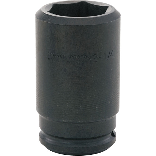 Douille, Chocs, 2-1/4", Prise 1-1/2", 6 pans, Profond Maritime Industrial Rubber