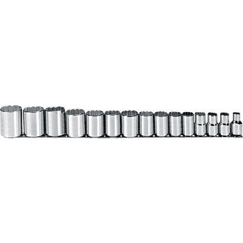 Jeu de douilles, 15 Mcx, Prise de 1/2" Maritime Industrial Rubber