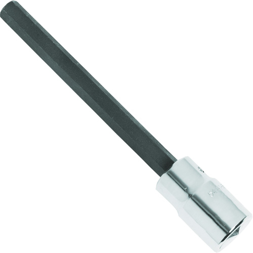 Extra-Long Bit Socket, Hex, 1/4" x 4-5/8" L, 1/2" Square Drive Drive Maritime Industrial Rubber