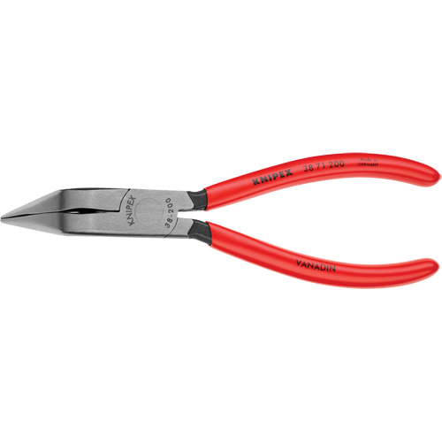 8" Long Nose 70° Angled Pliers without Cutter Maritime Industrial Rubber