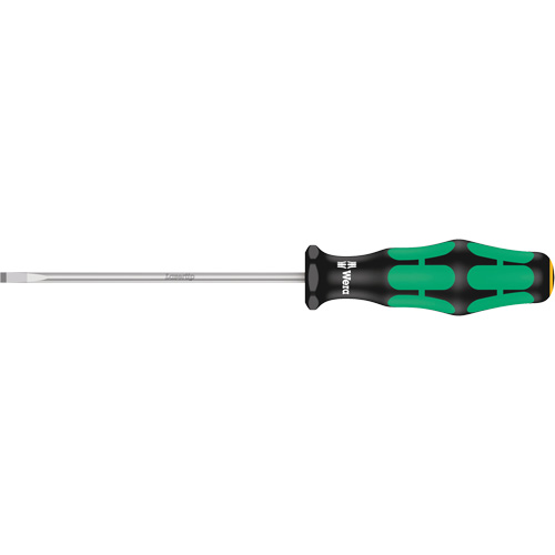 Tournevis pour vis &agrave; fente, Tige de 3,5 mm, Ronde, 7-1/8" lo, Prise en Plastique Maritime Industrial Rubber
