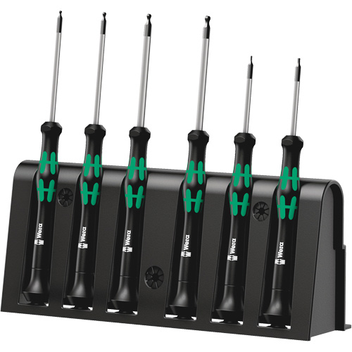 Jeu de tournevis de pr&eacute;cision, 6 mcx Maritime Industrial Rubber