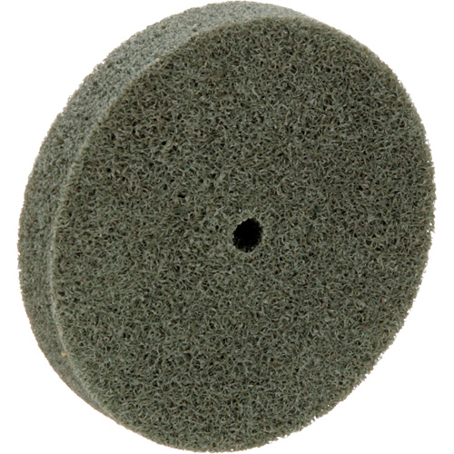Standard Abrasives 500 Series Soft Density Unitized Wheels, 3" x 1/2", 1/4" Arbor, Medium Grit, Aluminum Oxide Maritime Industrial Rubber