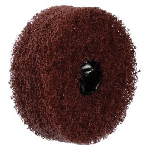 Standard Abrasives Buff & Blend Wheel, 3" Dia. x 3" W, 1/4" Arbor, Aluminum Oxide Maritime Industrial Rubber