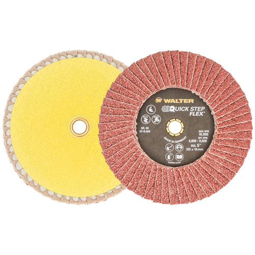 QUICK-STEP FLEX, 5" x Type 29, 40 Grit, Aluminum Oxide Maritime Industrial Rubber