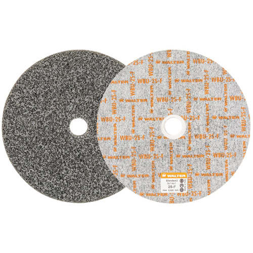 Blendex U Finishing Wheel, 6" Dia., 2SF Grit, Silicon Carbide Maritime Industrial Rubber