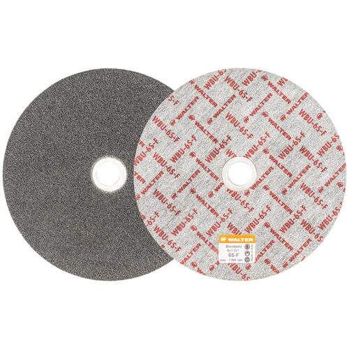 Blendex U Finishing Wheel, 6" Dia., 6SF Grit, Silicon Carbide Maritime Industrial Rubber