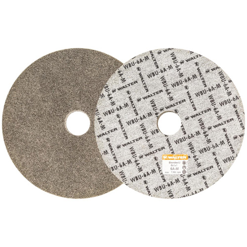Blendex U Finishing Wheel, 6" Dia., 6AM Grit, Silicon Carbide Maritime Industrial Rubber