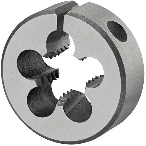 Round Adjustable Die, 12-24 Thread, High Speed Steel Maritime Industrial Rubber