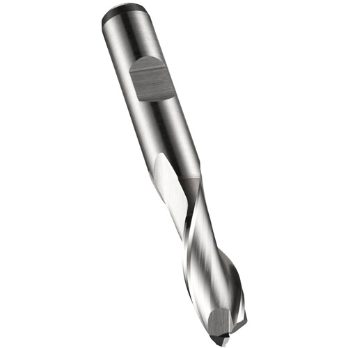 Square End Slot Drill, 1/4" Dia., 66 mm L, 10 mm Shank, High Speed Cobalt Maritime Industrial Rubber