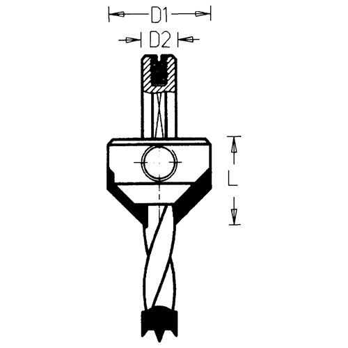 Countersinks, 16 mm, Carbide Maritime Industrial Rubber