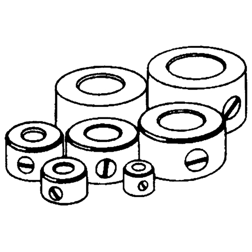 Ensemble de 5 collets de but&eacute;e &agrave; r&eacute;glage de profondeur Maritime Industrial Rubber