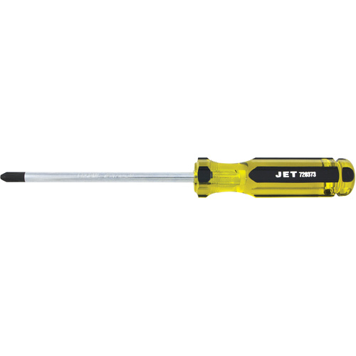 Tournevis Phillips avec manche g&eacute;ant, #3, 6" l, Prise Plastique/Acier/Aluminium/Bois/Coussin&eacute;e/Magn&eacute;tique/Bois Maritime Industrial Rubber