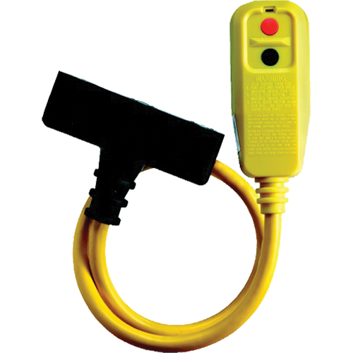 Cordons &agrave; trois prises avec disjoncteur de fuite &agrave; la terre, 120 V, 15 A, Cordon de 2' Maritime Industrial Rubber