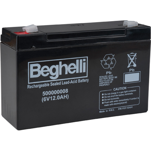Sealed Lead Acid Batteries, 6 V, 12 Ah Maritime Industrial Rubber