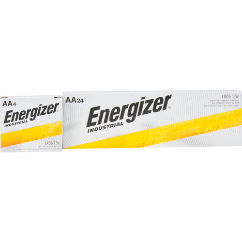 Alkaline Industrial Batteries, AA, 1.5 V Maritime Industrial Rubber