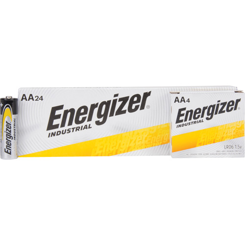 Alkaline Industrial Batteries, AA, 1.5 V Maritime Industrial Rubber