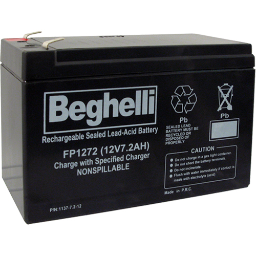 Blocs-piles scell&eacute;s au plomb-acide, 12 V, 7,2 Ah Maritime Industrial Rubber