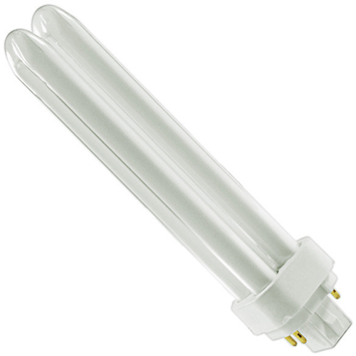 Compact Fluorescent Lamps, T4, 26 W, 4100 K, G24Q-3 Base, 12000 hrs. Maritime Industrial Rubber