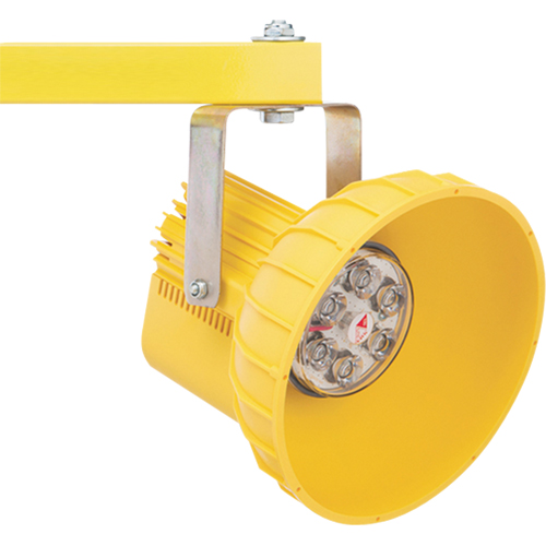 Loading Dock Lights, 40" Arm, 18 W, LED Lamp, Polycarbonate Maritime Industrial Rubber