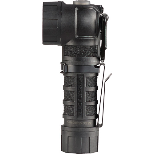 PolyTac&reg; 90 X Right Angle Flashlight, LED, CR123A Batteries, Polymer Maritime Industrial Rubber