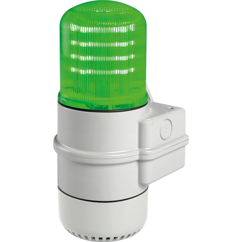 Streamline&reg; Modular Multifunctional LED Beacons, Continuous/Flashing/Rotating, Green Maritime Industrial Rubber