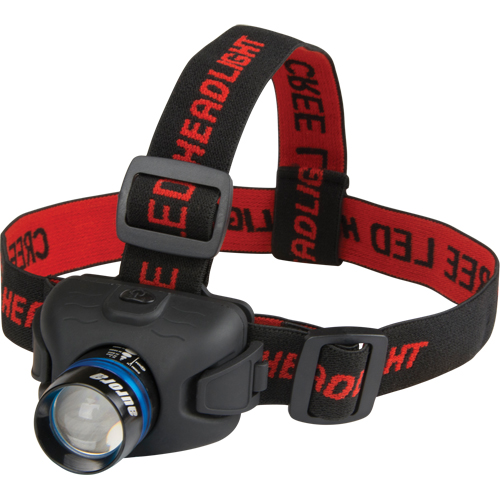 Lampe frontale Cree, DEL, 120 lumens, 6 hres de fonctionnement, piles AAA Maritime Industrial Rubber