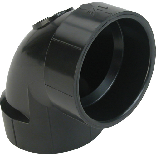 Long Radius 90° Elbow Fitting, Hub x Hub, Plastic, 1-1/2" Maritime Industrial Rubber