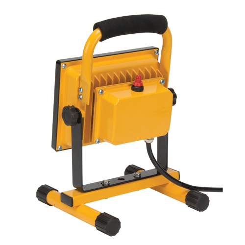 Portable Work Light, LED, 20 W, 2500 Lumens, Aluminum Housing Maritime Industrial Rubber