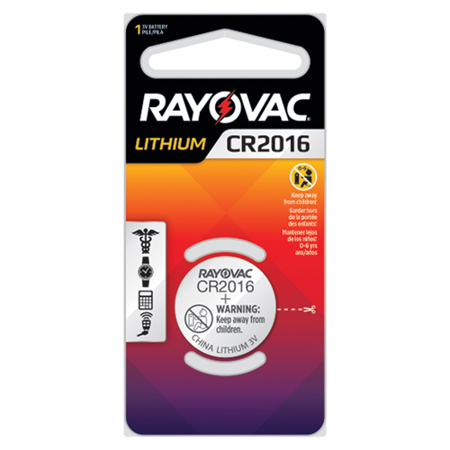 Pile bouton au lithium CR2016, 3 V Maritime Industrial Rubber