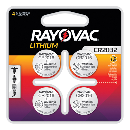 CR2032 Lithium Coin Cell Batteries, 3 V Maritime Industrial Rubber