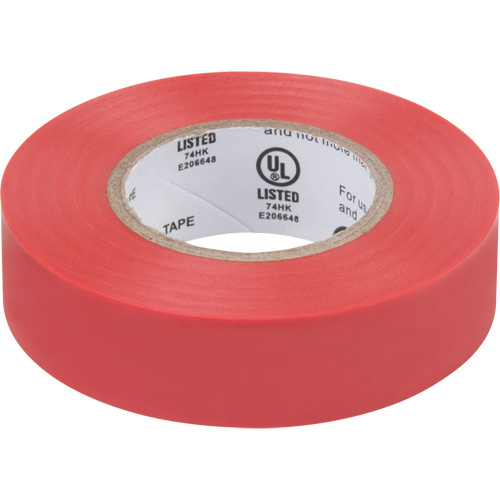 Electrical Tape, 19 mm (3/4") x 18 M (60'), Red, 7 mils Maritime Industrial Rubber