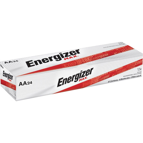 Alkaline Max Batteries, AA, 1.5 V Maritime Industrial Rubber