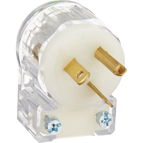 Angled Hospital Grade Extension Plug, Nylon, 20 Amps, 250 V Maritime Industrial Rubber