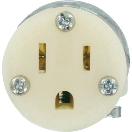 Hospital Grade Extension Plug Connector, 5-15R, Nylon Maritime Industrial Rubber