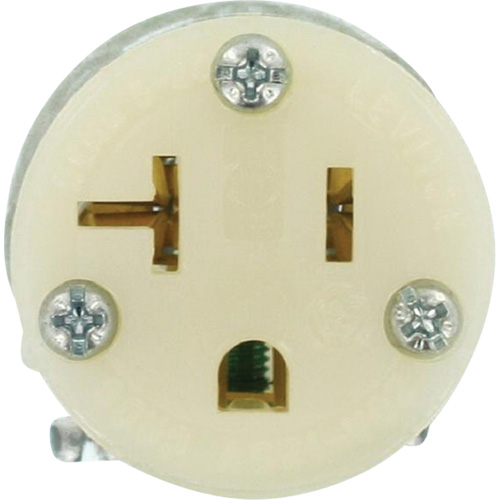 Hospital Grade Extension Plug Connector, 5-20R, Nylon Maritime Industrial Rubber